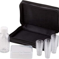 Portable Communion Set with Cups, Host Box, Juice Bottle, and Case