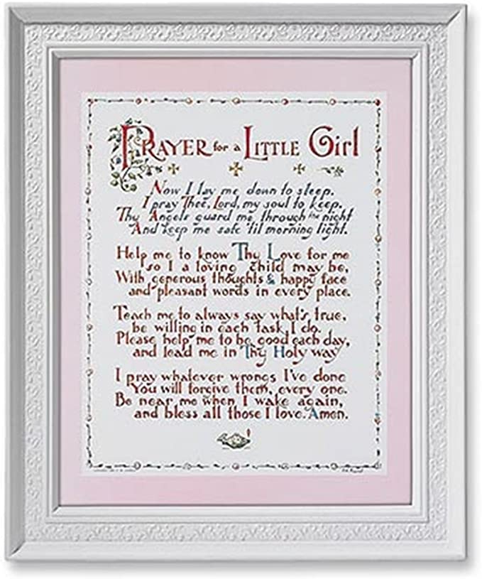 Gerffert Collection Bedtime Prayes Framed Portrait Print, 11 1/2 Inch - Prayer for a Little Girl