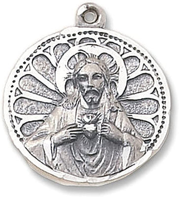 Creed Scapular Sacred Heart Medal and Chain 24