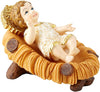 Baby Jesus Christ with Manger Christmas Figurine, 5 Inch