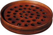 Robert Smith Walnut Stain Wood Communion Tray, 14 Inch