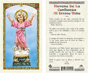 SPANISH DIVINE CHILD - NOVENA DE LA CONFIANCIA LAMINATED PRAYER CARDS - 25/PKG