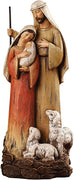 Gift Holy Family with Lambs Figurine, 12"