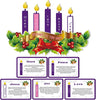 Magnetic Advent Wreath and Candles for Christmas Decoration for Refrigerator