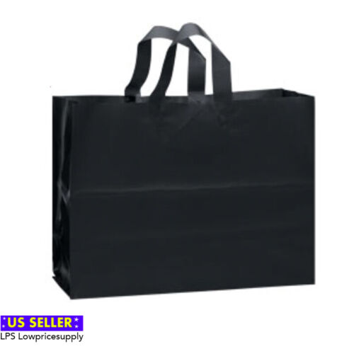 Large Frosted Plastic Shopping Bags